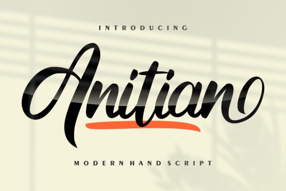 Anitian: A Bold Handwritten Font for Dynamic Design
