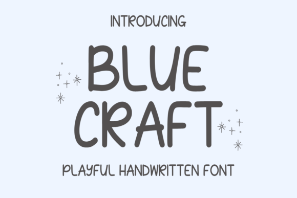 Blue Craft Font for Creative Projects