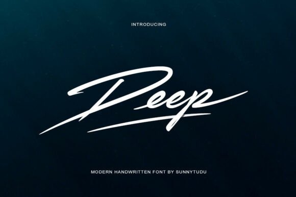 Deep Font: The Bold Handwritten Script That Commands Attention