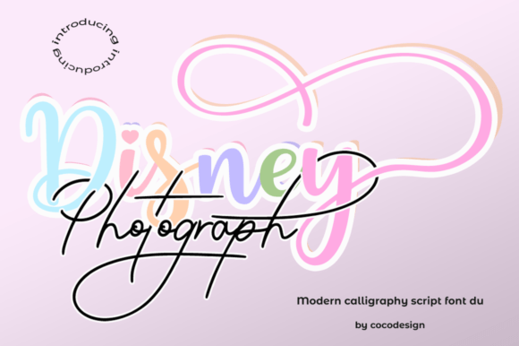Disney Photograph Font Duo