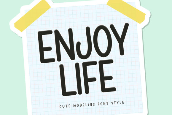 Enjoy Life: A Versatile Handwritten Font for Creative Projects