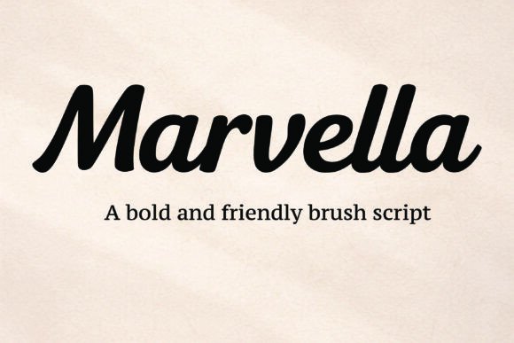 Marvella Font: The Balanced Brush Script That Brings Warmth and Versatility to Modern Design