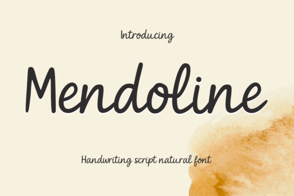 Mendoline Handwritten Script Font