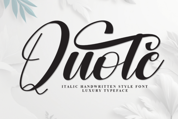 Quote: Immerse Yourself in the Charming Allure of Our Whimsical Handwritten Display Font