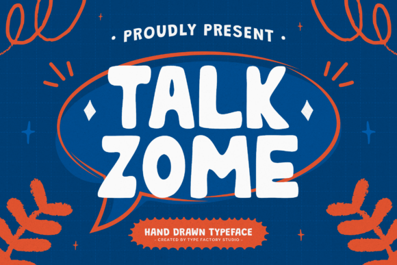 Talkzome: The Playful, Hand-Drawn Font That Brings Warmth to Every Design