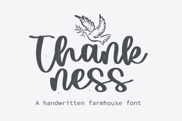 Thankness: A Gorgeous Handwritten Font That Speaks Volumes